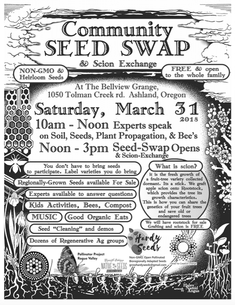 Ashland Community Seed Swap March 2018